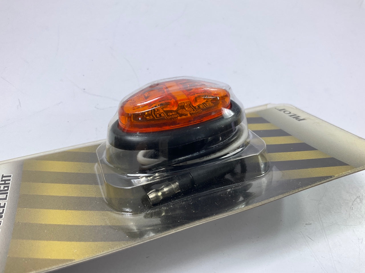 Pilot NV5184A 0.8'' Mini Amber Oval Flush Mount LED Clearance Side Marker Light