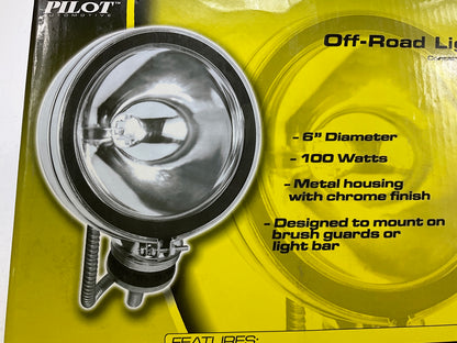 MISSING SWITCH Pilot NV802CP  6'' 2x100W Round Chrome Housing Driving Beam Lights