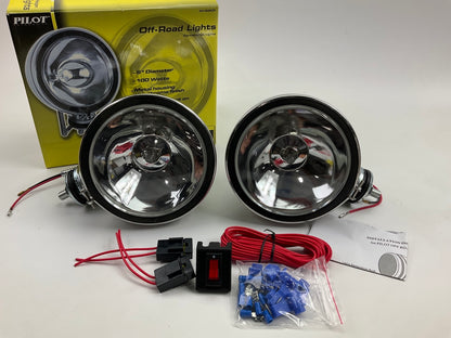 Pilot NV802CP  6'' 2x100W Round Chrome Housing Driving Beam Lights