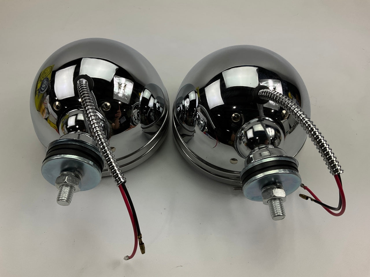 Pilot NV802CP  6'' 2x100W Round Chrome Housing Driving Beam Lights