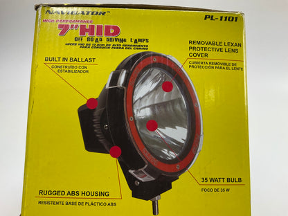 Pilot PL-1101 7'' Round HID Off-Road Work Light 35 Watts LED Lamp