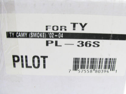 Pilot PL36S SMOKED LENS Fog Light Fog Lamp Kit W/ Switch, Relay & Wiring