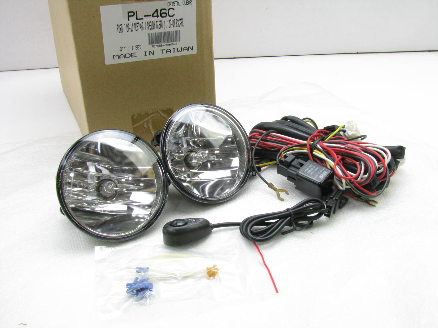 Pilot PL46C Fog Light Lamp Kit For 2007-2010 Escape, 07-14 Mustang Shelby GT500