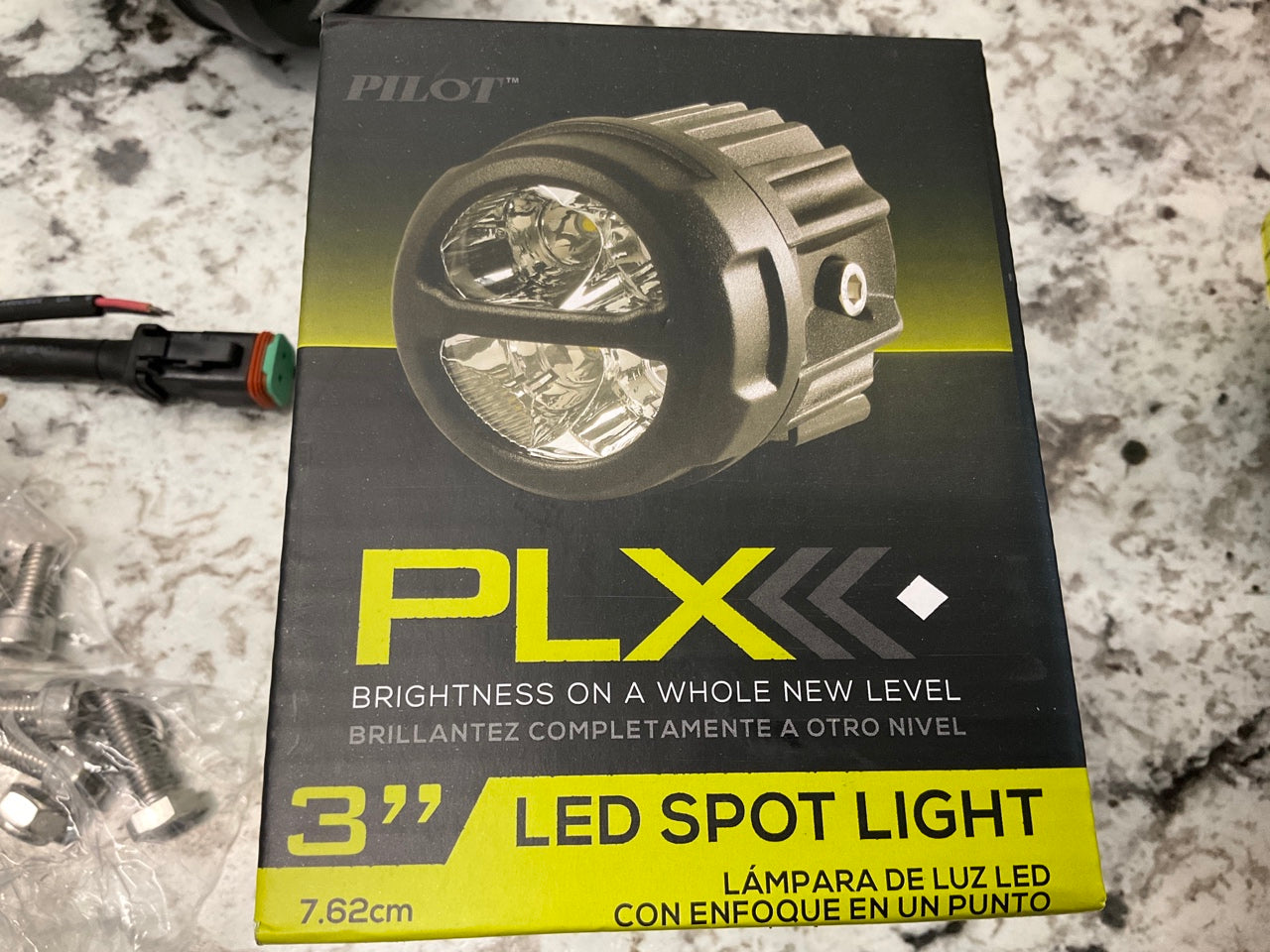 (2) Pilot PL9731P 3'' Round PLX LED Off-Road Spot Beam Lights Lamps PAIR 20 Watts