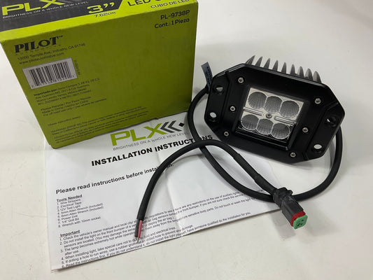 Pilot Automotive PL-9738P 3'' PLX LED Cube With Bezel Light, 1620 Lumens, 18 Watt