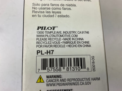 Pilot PL-H7 H7 LED Fog Lamp Fog Light Bulbs, 12V/25W, 30,000HRS, 2 PC 6,000K
