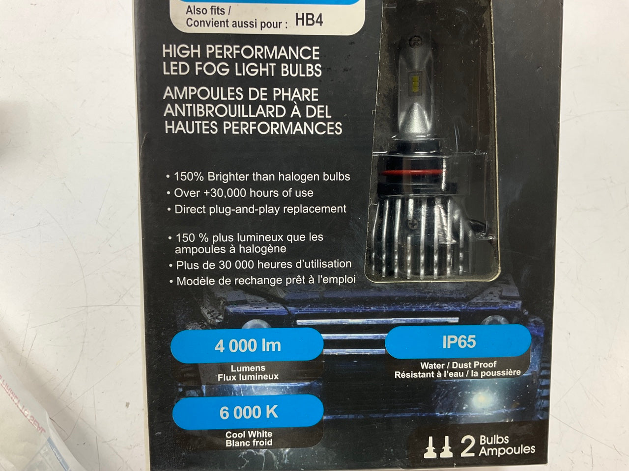 Pilot PL-HB3 LED Fog Light Bulbs For HB3/HB4 Applications, 2PC, 6000K, 30,000H