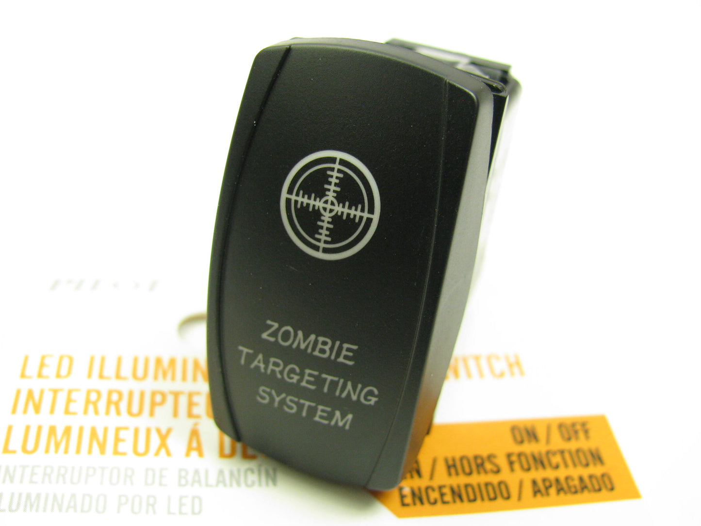 Pilot PLSW106R 12V RED LED Rocker ON-OFF Switch ''Zombie Targeting System''