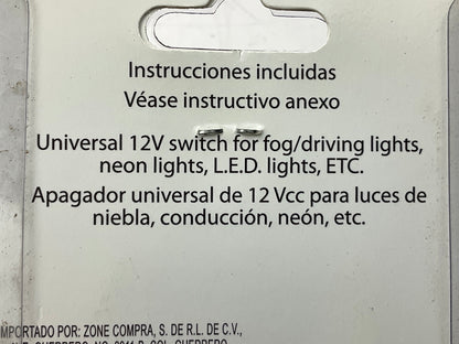 Pilot PL-SW12B - Universal Mini Rocker Illuminated Blue Switch 12V