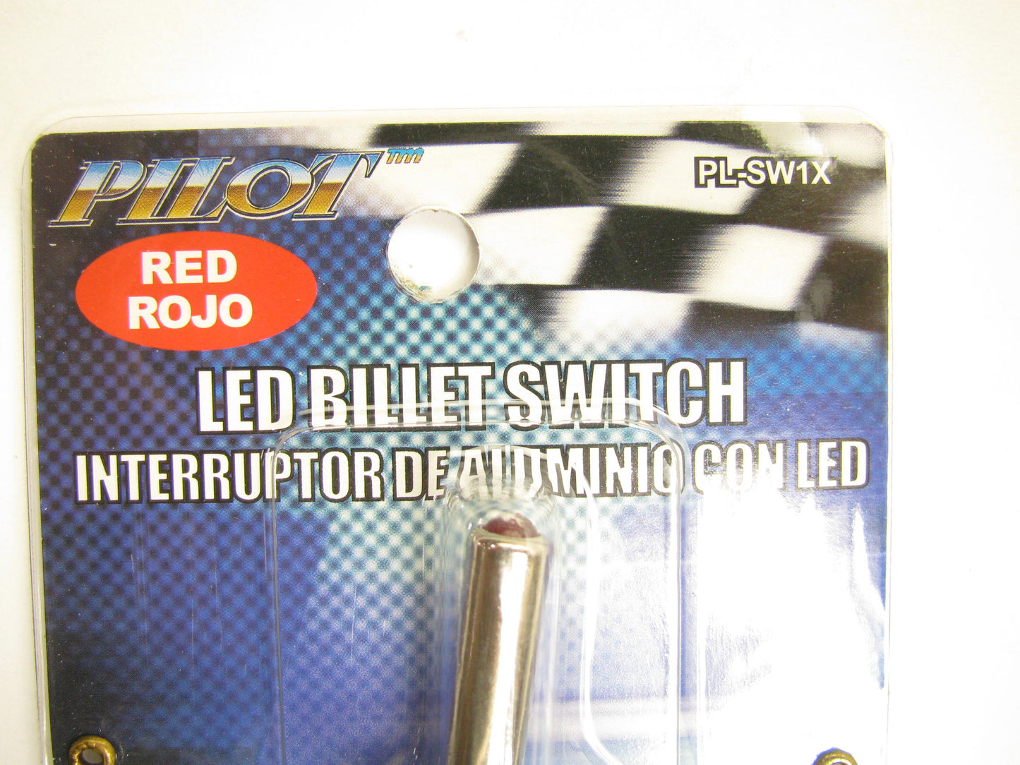 Pilot PL-SW1X Universal Billet Toggle Switch (Red LED, 12V) ON-OFF Switch