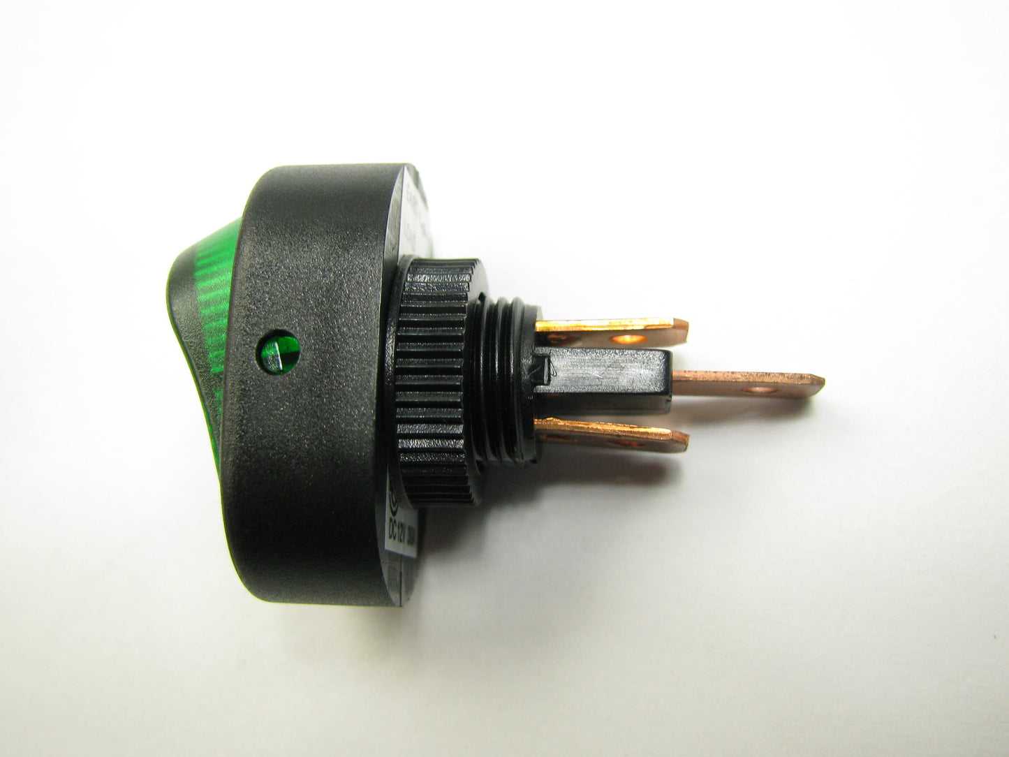 Pilot PL-SW21G Universal 12V Rocker ON-OFF Switch - Illuminated Green