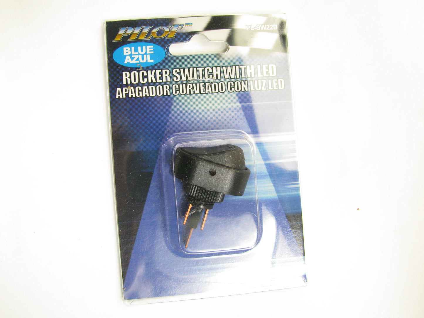 Pilot PL-SW22B Universal ON-OFF 12V Rocker Switch W/LED (Blue)