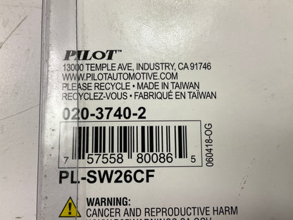 Pilot PL-SW26CF On-Off Toggle Switch With Carbon Fiber Look Safety Cover