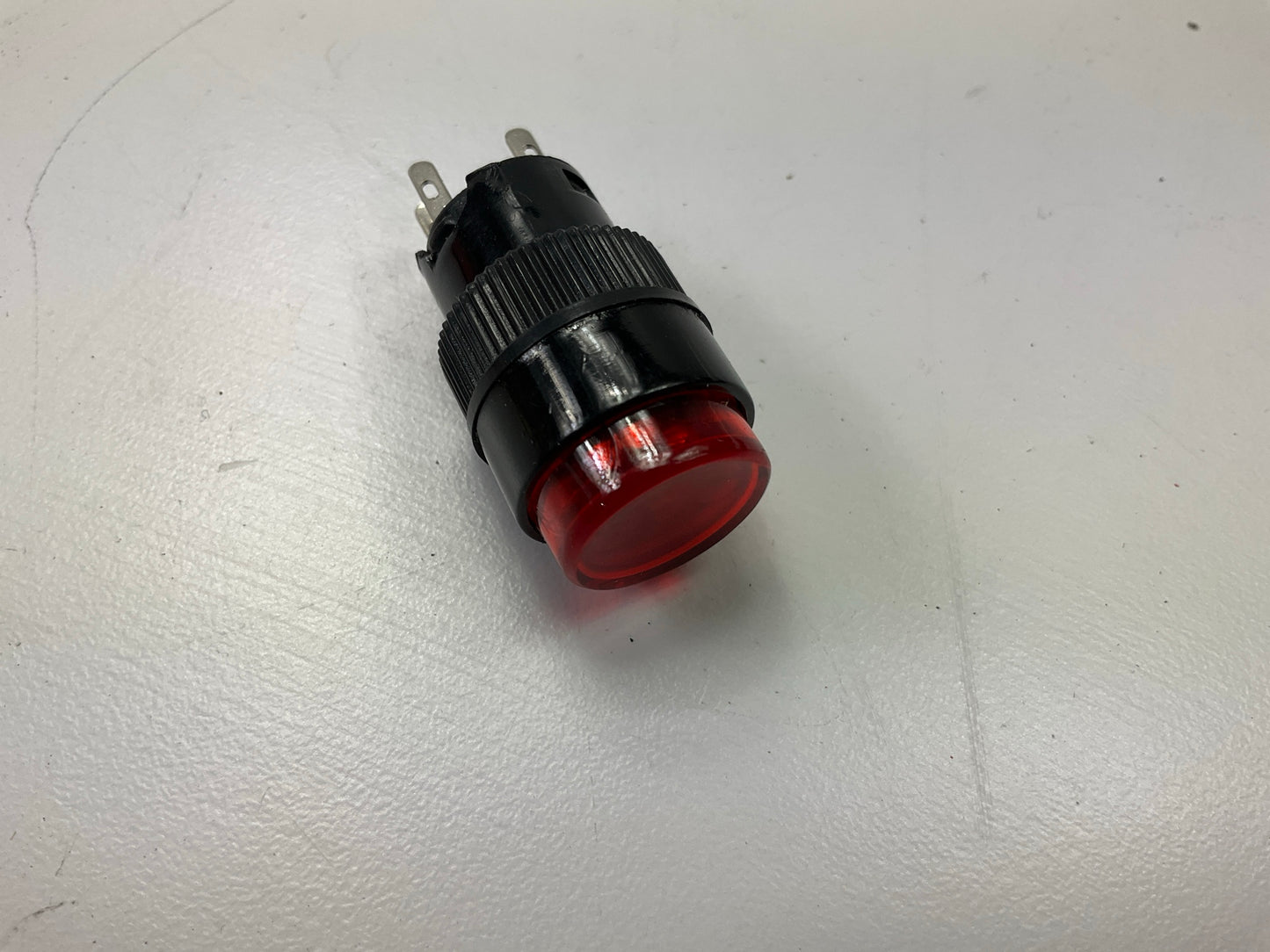 (5) Pilot PL-SW60R Push Button Red LED On-Off Switch, 12V,  5/8'' Hole