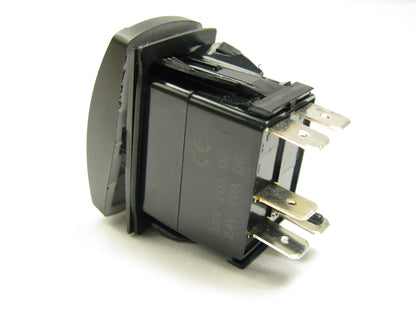 Pilot PL-SW67W Universal 12V White LED Rocker Switch ''SASQUATCH LIGHTS'' ON-OFF