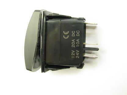 Pilot PL-SW67W Universal 12V White LED Rocker Switch ''SASQUATCH LIGHTS'' ON-OFF