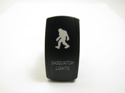 Pilot PL-SW67W Universal 12V White LED Rocker Switch ''SASQUATCH LIGHTS'' ON-OFF