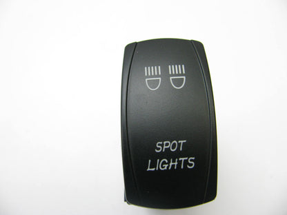 Pilot PL-SW98W 12V Universal Rocker ON-OFF Switch ''SPOT LIGHTS'' White LED Lit