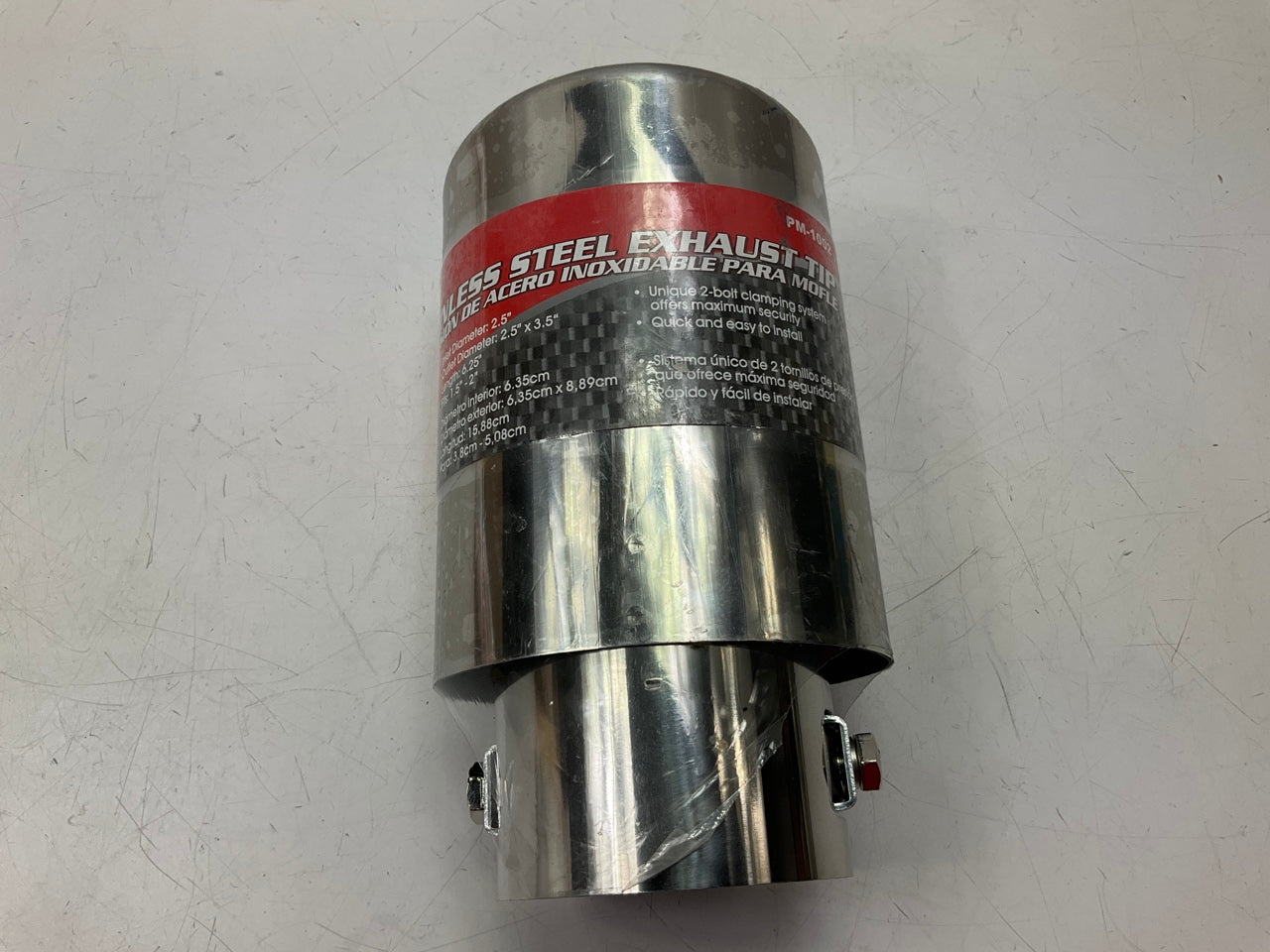 Pilot PM1002 Slant-cut Stainless Steel Exhaust Tip For 1.5''-2'' Exhaust Pipe
