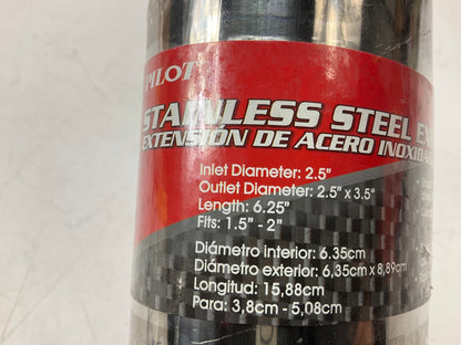 Pilot PM1002 Slant-cut Stainless Steel Exhaust Tip For 1.5''-2'' Exhaust Pipe