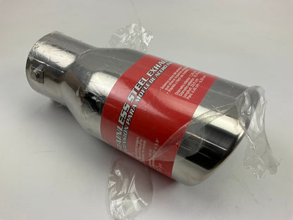 Pilot PM1050 9'' Oval Outlet Stainless Steel Exhaust Tip For 1.75''- 2.5'' Pipe