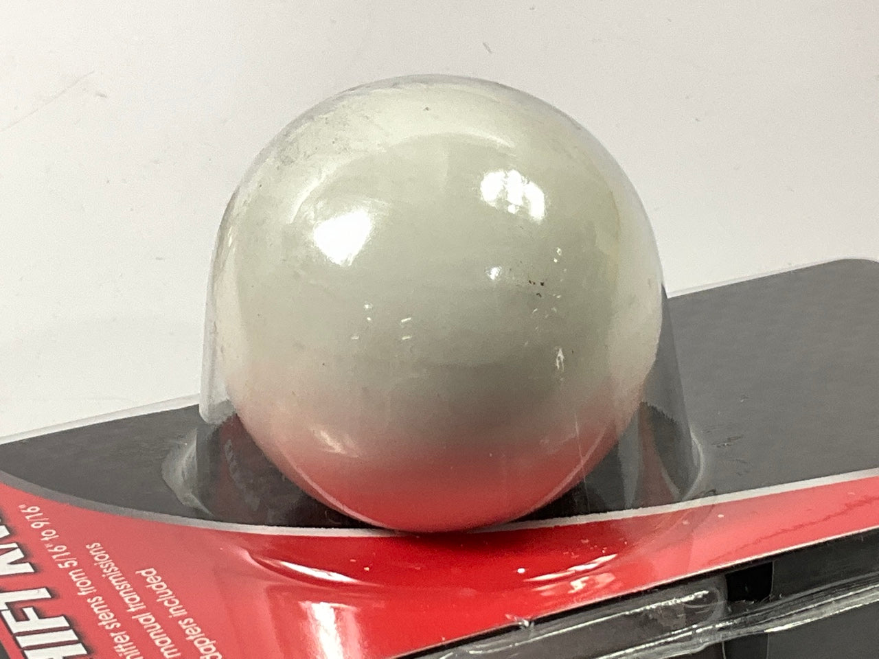 Pilot PM-22105W White Cue Ball Shift Knob For Manual (Stickshift) Transmission