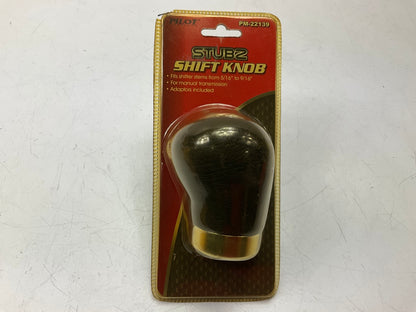 Pilot PM-22139 Manual Transmission Shift Knob For 5/16''-9/16'' Stem, W/ Adapters