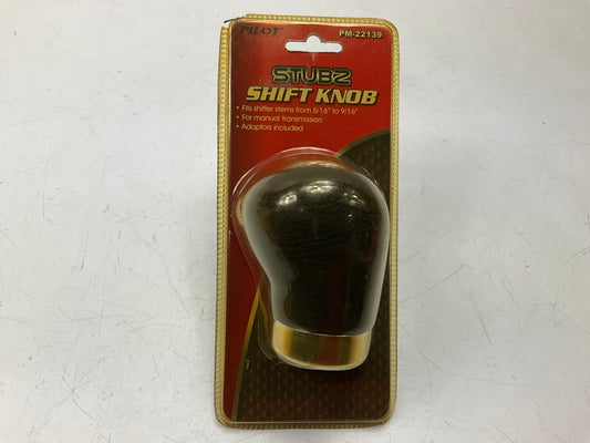 Pilot PM-22139 Manual Transmission Shift Knob For 5/16''-9/16'' Stem, W/ Adapters