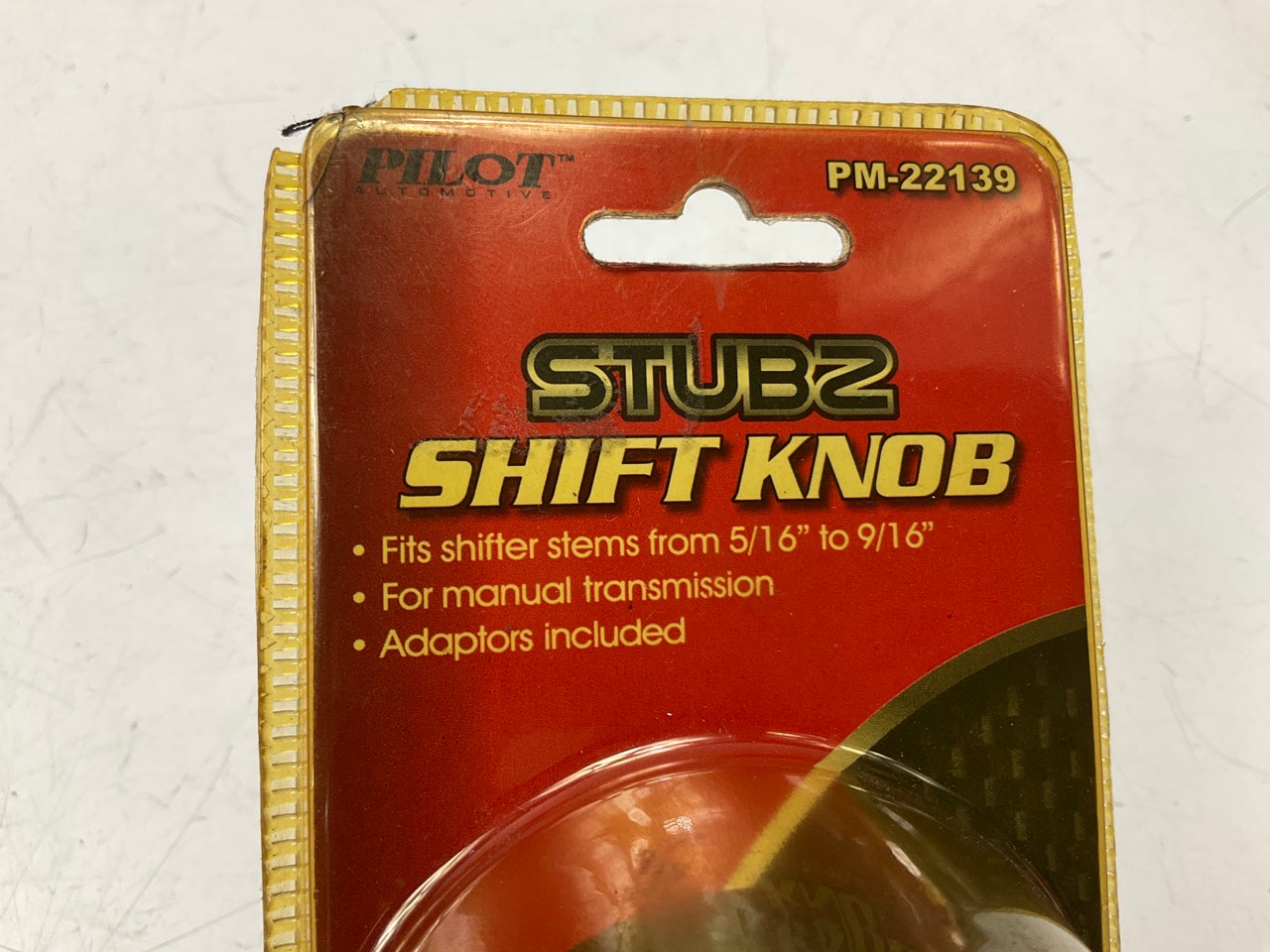 Pilot PM-22139 Manual Transmission Shift Knob For 5/16''-9/16'' Stem, W/ Adapters