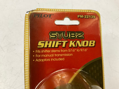 Pilot PM-22139 Manual Transmission Shift Knob For 5/16''-9/16'' Stem, W/ Adapters