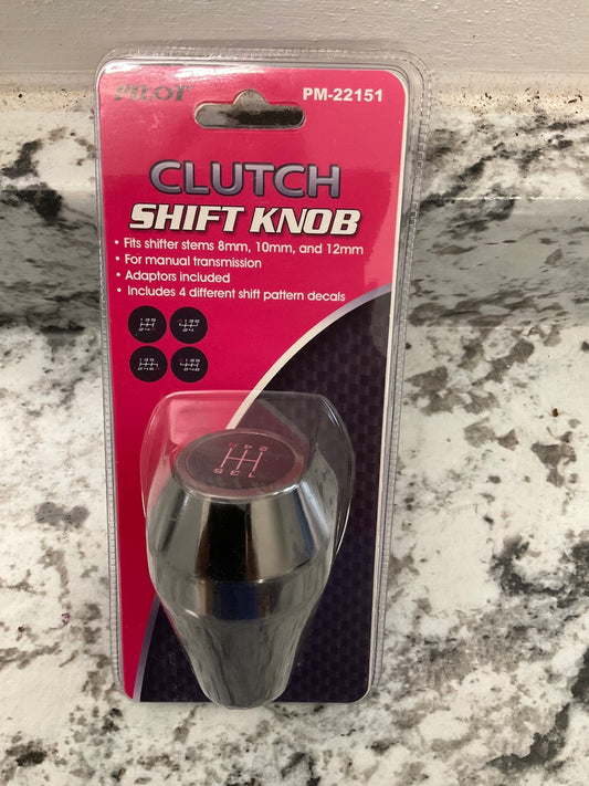 Pilot PM-22151 Manual Trans Shift Knob For Shifter Stems 8mm, 10mm, And 12mm