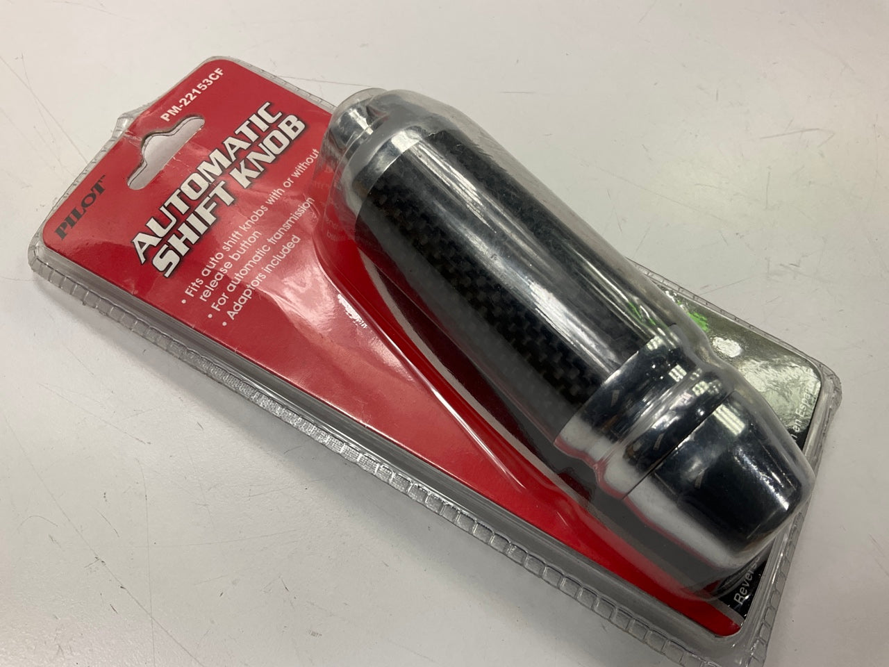 Pilot PM-22153CF Automatic Transmission Shift Knob, W/ Adapters