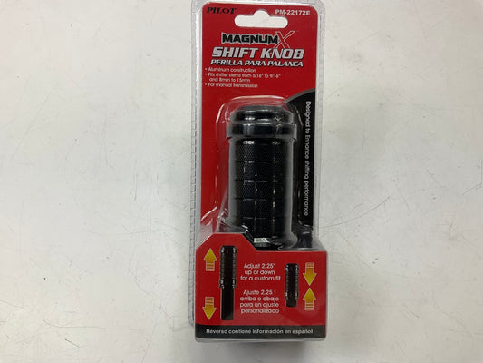 Pilot PM-22172E Manual Transmission Aluminum Gear Shift Knob, 5/16'' To 9/16''