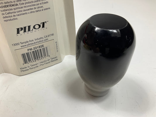 OPEN - Pilot PM-22192E Black/White Manual Trans Shift Knob For 5/16''- 1/2'' Stem