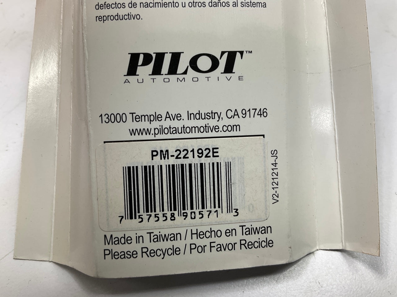 OPEN - Pilot PM-22192E Black/White Manual Trans Shift Knob For 5/16''- 1/2'' Stem