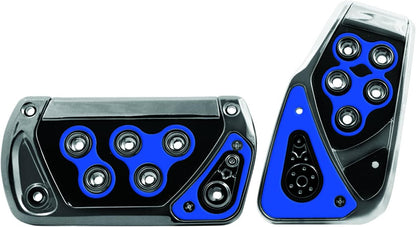 Pilot PM2312B2 Voltage Pedal Pad Cover Set For Automatic Transmission Black/Blue