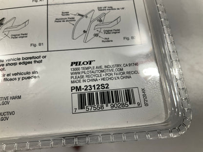 Pilot PM-2312S2 Voltage Series Plastic Automatic Pedal Pad Set