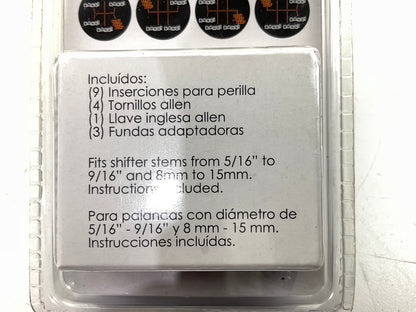 Pilot PM-2380 Redline Aluminum Ball Shift Knob, Manual & Auto, 5/16'' To 9/16''