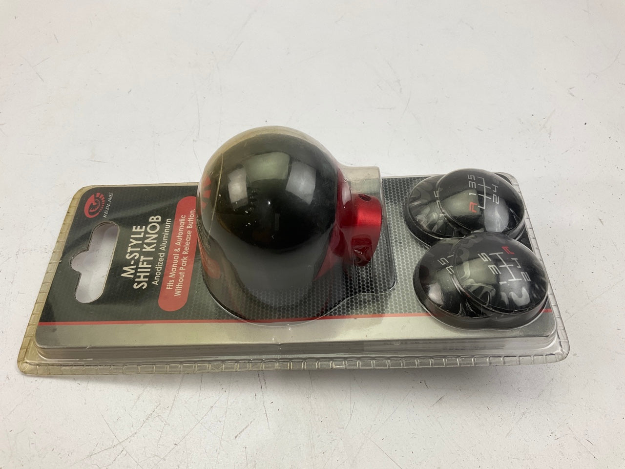 Pilot PM-2382 Red Matte Ball Shift Knob For Manual / Automatic Shifters