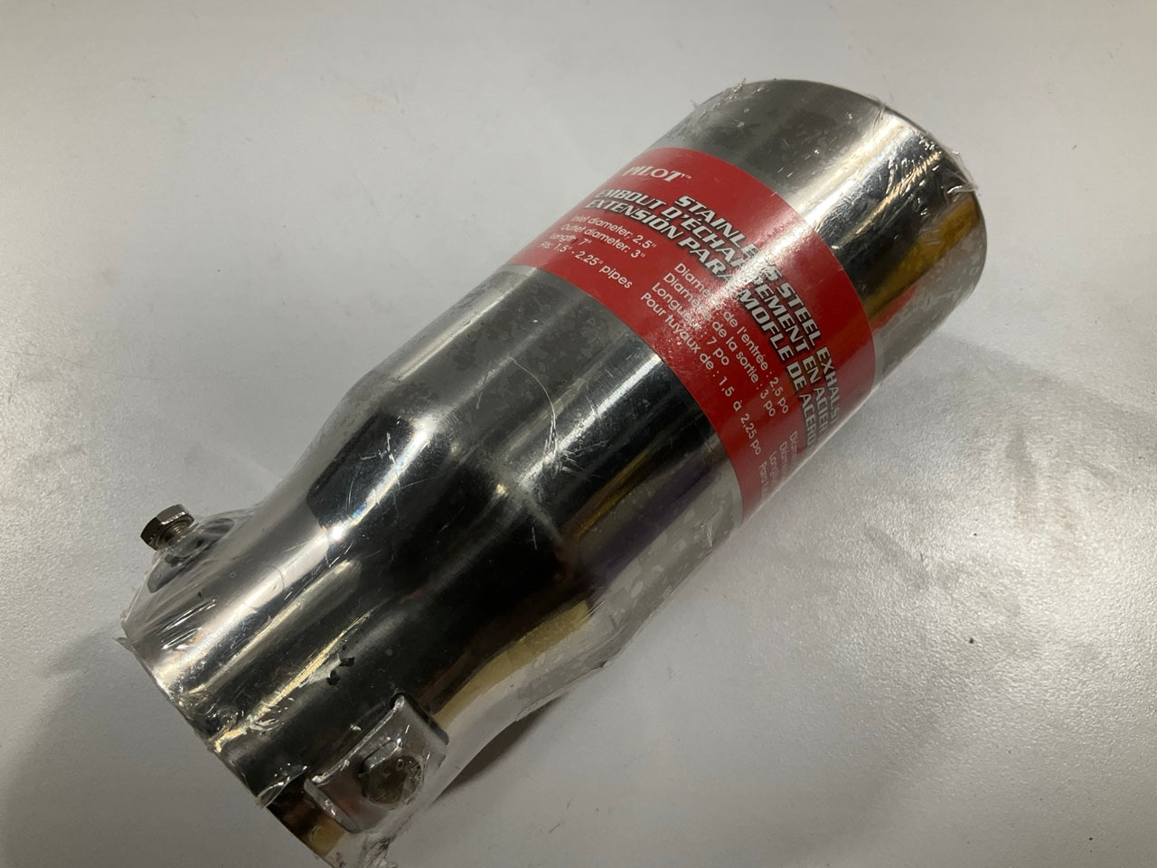 Pilot PM5127 Stainless Steel Bolt-on Exhaust Tip, 3'' Outlet, For 1.5''-2.25'' Pipe