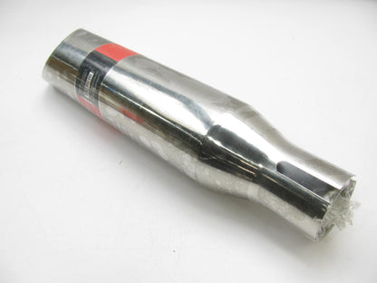 Pilot STAINLESS STEEL Slant Cut, 2-1/4'' X 3-1/2'' X 18'' Clamp-On Exhaust Tips