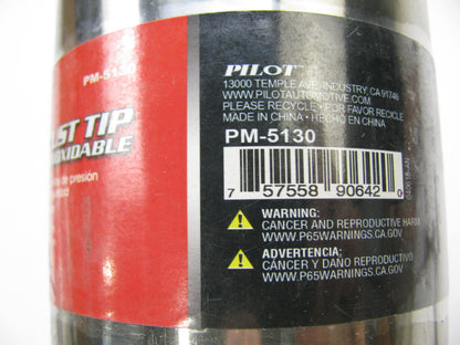 Pilot STAINLESS STEEL Slant Cut, 2-1/4'' X 3-1/2'' X 18'' Clamp-On Exhaust Tips