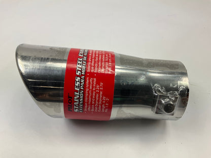 Pilot PM582 Stainless Steel Bolt-on Exhaust Tip, 2.75'' Outlet, For 1.5-2'' Pipe