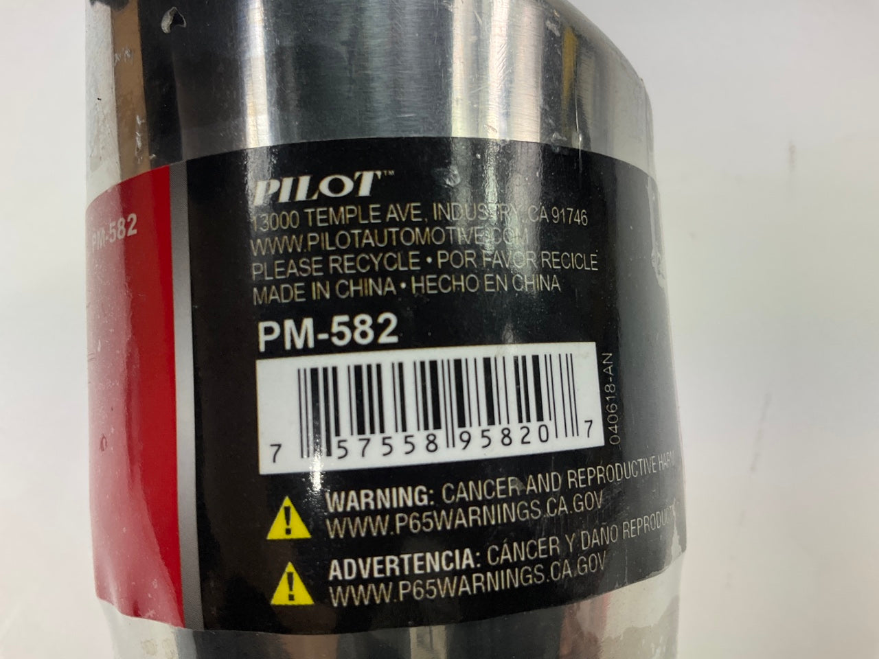 Pilot PM582 Stainless Steel Bolt-on Exhaust Tip, 2.75'' Outlet, For 1.5-2'' Pipe