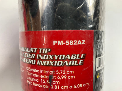 Pilot PM-582AZ Stainless Steel Exhaust Tip For 1.5-2'' Pipe, 2-3/4'' Outlet