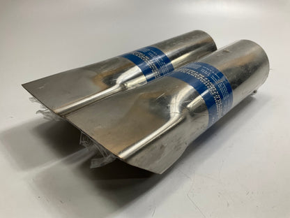 (2) Pilot PMZ-007 Chrome Exhaust Tip For Up To 2-1/4'' Exhaust Pipe