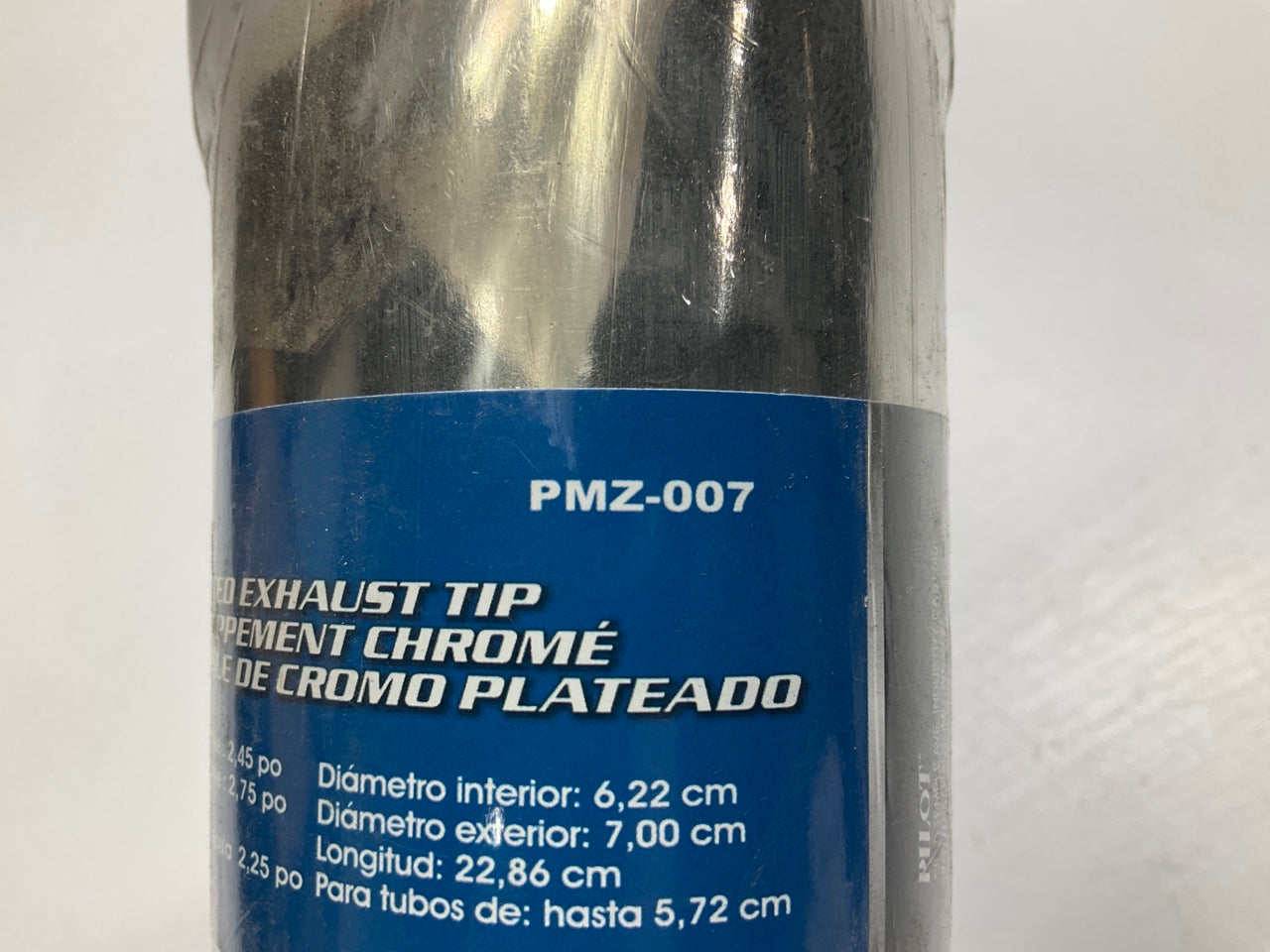 (2) Pilot PMZ-007 Chrome Exhaust Tip For Up To 2-1/4'' Exhaust Pipe