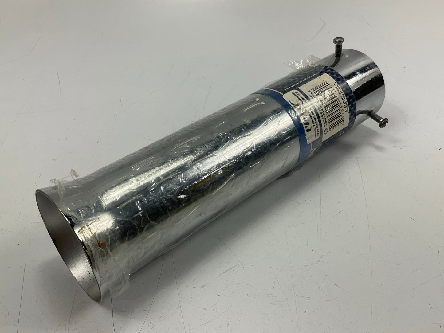 Pilot PMZ-008 Chrome Plated Exhaust Extension Tip 2-1/8'' Inlet X 9'' Length