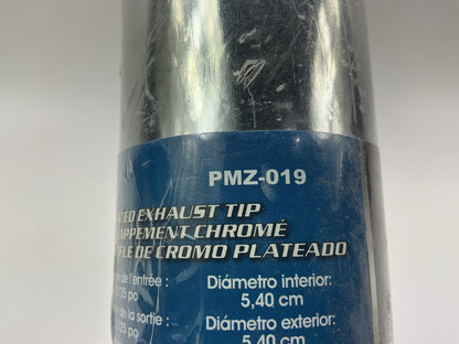 Pilot PMZ-019 Exhaust Tip Custom Chrome Plated 2.125'' Inlet, 9'' Length