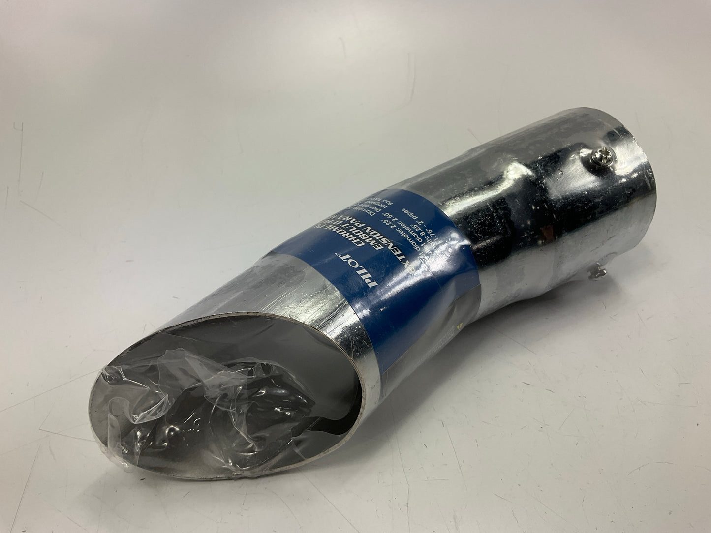Pilot PMZ020 Chrome Plated Exhaust Tip 8.25'' Long, For 1.75'' To 2'' Exhaust Pipe